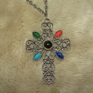 1970's Avon "Romanesque" Cross Necklace
